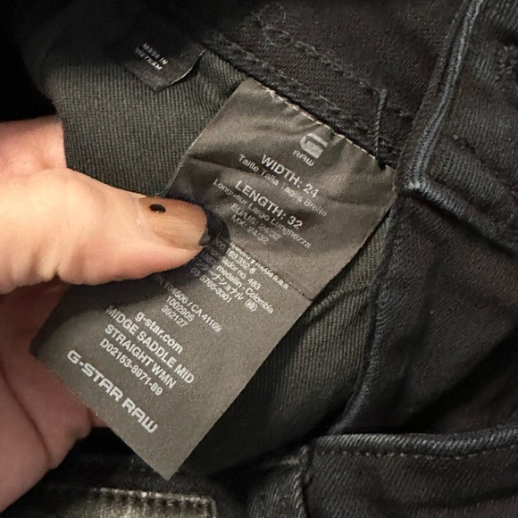 G-Star Raw MIDGE SADDLE STRAIGHT JEANS Size 24 - Picture 7 of 7